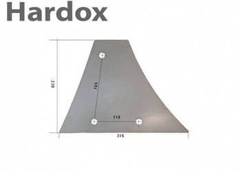 Pierś HARDOX 200648/P części do pługa NIEMEYER