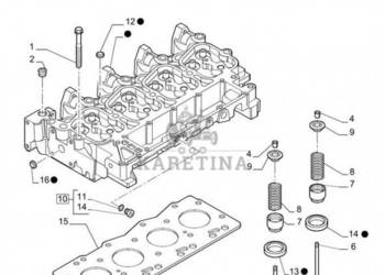 New Holland T6010 Głowica cylindra 4895790