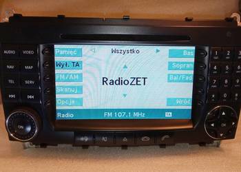 MERCEDES W209 CLK RADIO NAWIGACJA COMAND NTG 2 PL MENU ORYGINAŁ BLUETOOTH