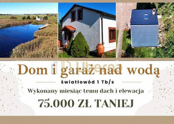 Dom i garaż nad wodą - światłowód