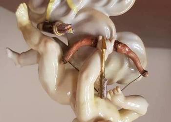Figurka porcelanowa Putto Meissen Miśnia sygnowany ok.1800 Figurka porcelanowa Putto Meissen Miśnia sygnowany ok.1800