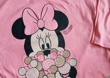 Bluzka koszulka dziewczęca na długi rękaw różowa Myszka Minnie 116