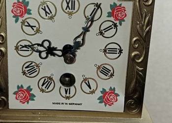 Zegar miniatura stojący mechaniczny sprawny