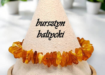 Bransoletka z bursztynu, bursztyn bałtycki sieczka koniakowa #928
