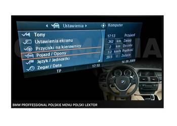 Nawigacja polskie menu lektor BMW 3D X6 X5 E60 E63 E90 E91