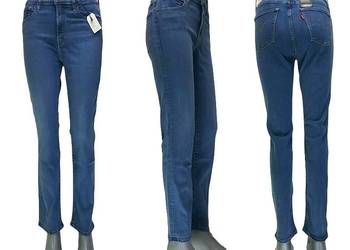 Damskie jeansy Levi's 724 wysoki stan proste nowe oryg. Levis W28/L34