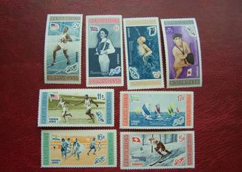 Dominikana 1958 MNH Mi. 660/67 Sport Olimpiada Melbourne 56