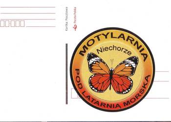 Kart. Poczt. Motylarnia w Niechorzu  **