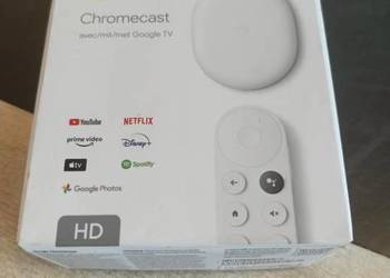 Google Chromecast z pilotem zdalnego sterowania