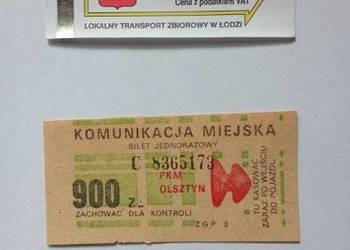 Bilety MPK  Łódź / Olsztyn/ bilety/ transport/ komunikacja/