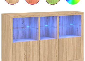 Szafka z oświetleniem LED dąb sonoma 162x37x100 cm WM-3209144