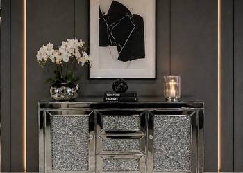 Lustrzana komoda z kryształkami Milion Diamonds Premium Glamour XL 130x35x…