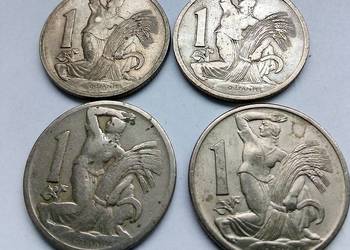 CZECHOSŁOWACJA-1 KORONA-1922r,1923 r,1924 r,1925 r