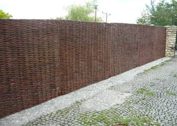 Płoty wiklinowe Ogrodzenie wiklinowe Panel wiklinowy