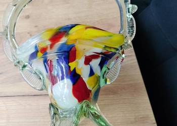 Duży koszyk kolorowy prl