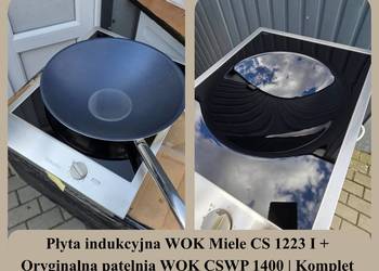 Płyta indukcyjna WOK Miele CS 1223 I + Oryginalna patelnia WOK CSWP 1400