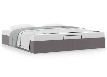 vidaXL Rama łóżka otomana bez materaca, szara, 180x200 cm(SKU:3310817)