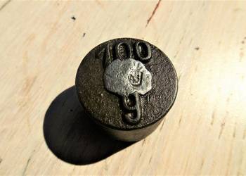 odważnik waga cięrzarek przedwojenny 100 gram