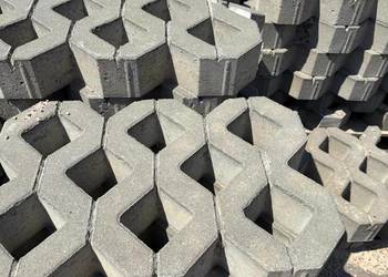 Płyta ażurowa szara kostka na parking, chodnik