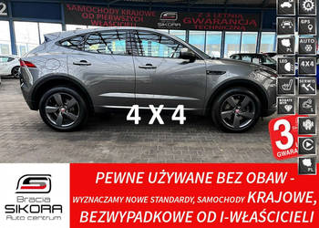 Jaguar E-Pace PANORAMA Chequered Flag 4x4 200KM GWARANCJA 1WŁ Kraj Bezwypa…