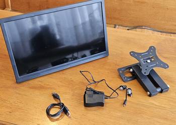 Monitor wyświetlacz lekki przenośny 17,3 cala Pisichen uchwyt gratis