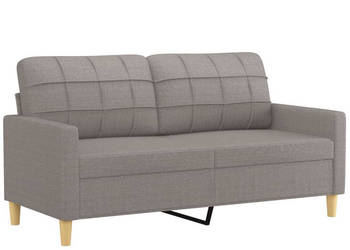 Sofa 2-osobowa kolor taupe 140 cm tapicerowana tkaniną WM-359098