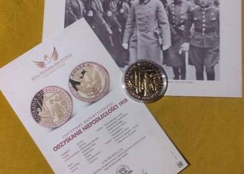 Odzyskiwanie Niepodległości 1918 piękny medal