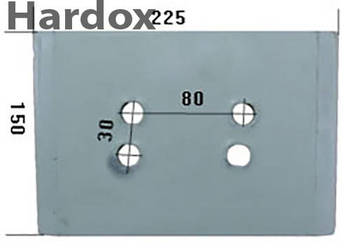 Piętka płozy HARDOX 94289/S części do pługa OVERUM