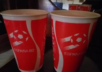 1982 rok, coca-cola ,kubki plast, nowe "espana 82"