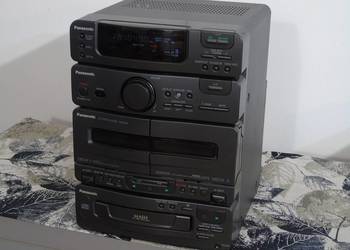 Wieża Panasonic radio AUX mocna. DOSTAWA