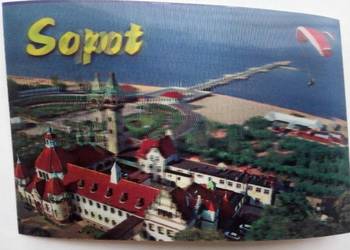 Pocztówka kartka 3D trójwymiarowa Sopot
