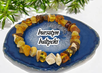 Bransoletka z bursztynu, bursztyn bałtycki bryłki #170