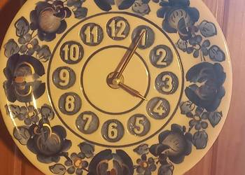 Zegar ścienny PRL wintage