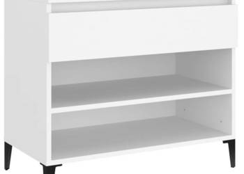Półka na buty biała 70x36x60 cm materiał drewnopochodny WM-819764