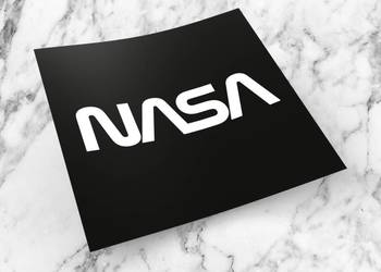 Naklejka NASA 8 x 8 cm spacex elon musk space #1