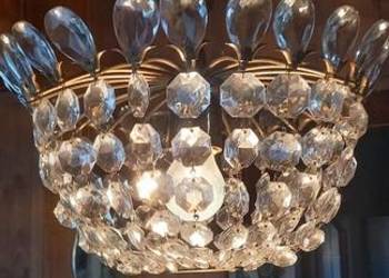 Wisząca lampa/żyrandol z kryształami