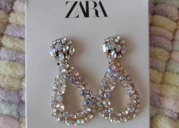 ZARA/ Wytworne, duże kolczyki ślubne z Madrytu/ NOWE