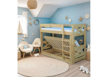 Łóżko piętrowe UNIKAT solidne łóżko sosonowe