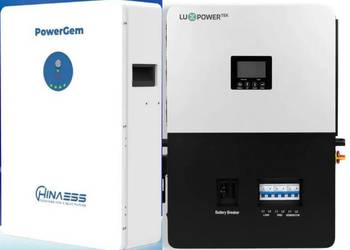 ZESTAW! LUXPOWER-LXP 6000W 6K + POWERGEM 5.12kWh - 4848 zł