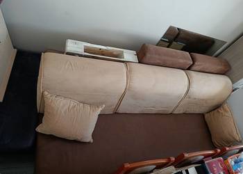 kanapa łóżko tapczan dwuosobowy sofa wyczyszczona