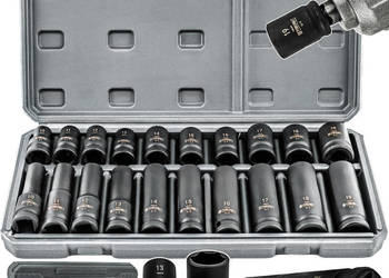 nasadki udarowe hex 1/2 cr-v 20 szt 38mm 78mm PM-ZNU-1019T