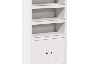 Szafka biała 80x35x154 cm lite drewno sosnowe WM-823520