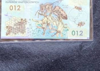 Banknot okolicznościowy PWPW pszczoła miodna 012 – UNC kolekcjonerski