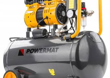 Kompresor bezolejowy 50l sprężarka 8 bar 290l/min 230v separator 59db