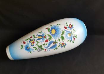 Stary wielki wazon 42 cm porcelana Lubiana wzór Kaszubski design PRL