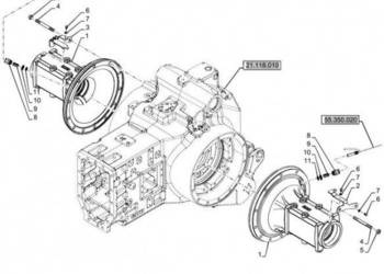 New Holland T6070 Pochwa mostu napedow 48025486