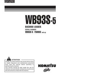 KOMATSU WB93S-5 instrukcja obsługi, naprawy PL