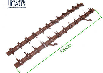 RUCHOME DESECZKI System SHUTTERS Stalowy 109cm BRĄZOWY