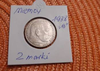moneta srebrna Niemiec III Rzesza z 1938r