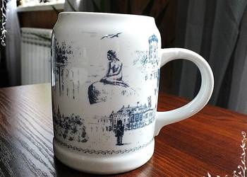 Kolekcjonerski Duży Kufel z Porcelany Kopenhaga Dania